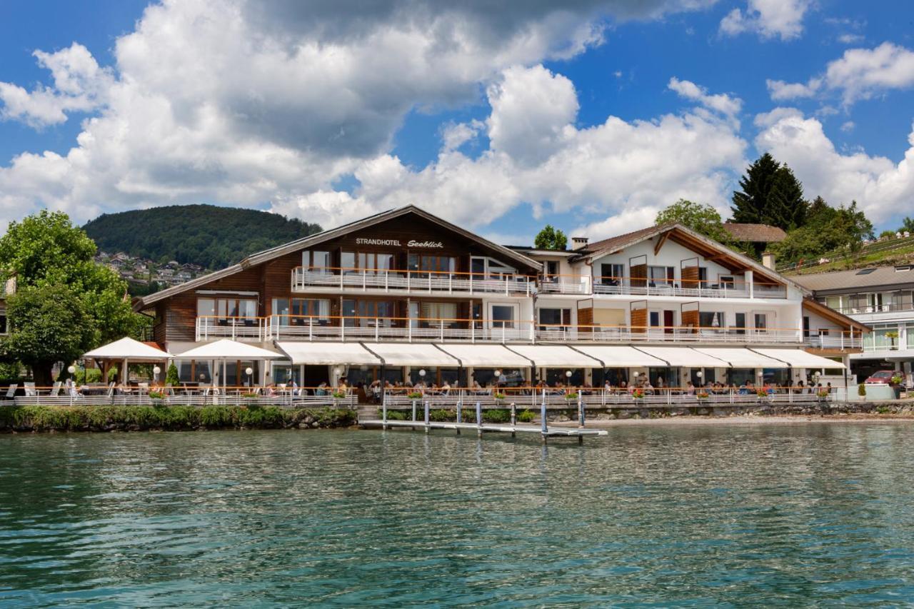 Strandhotel Seeblick Faulensee Dış mekan fotoğraf