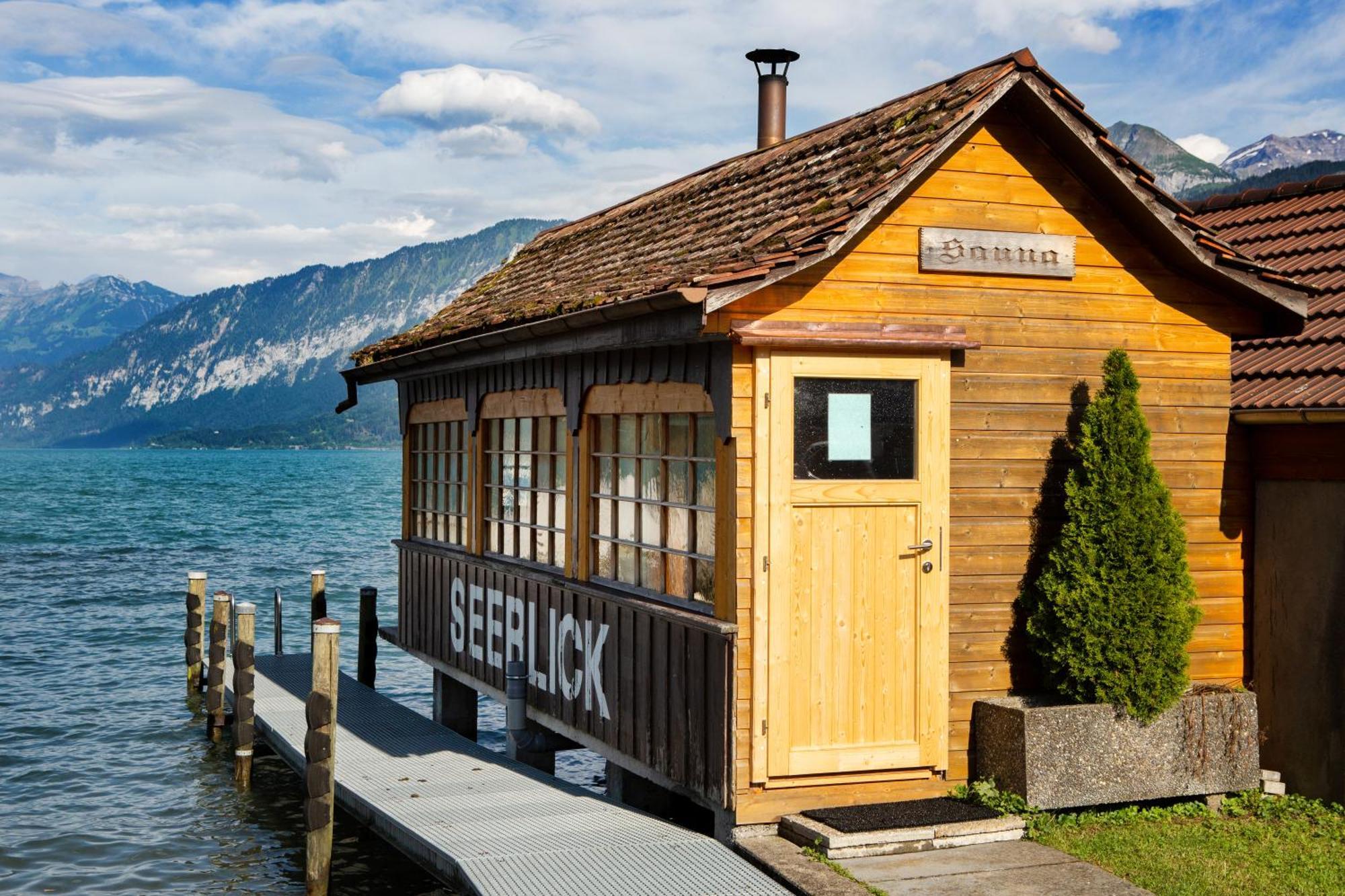 Strandhotel Seeblick Faulensee Dış mekan fotoğraf