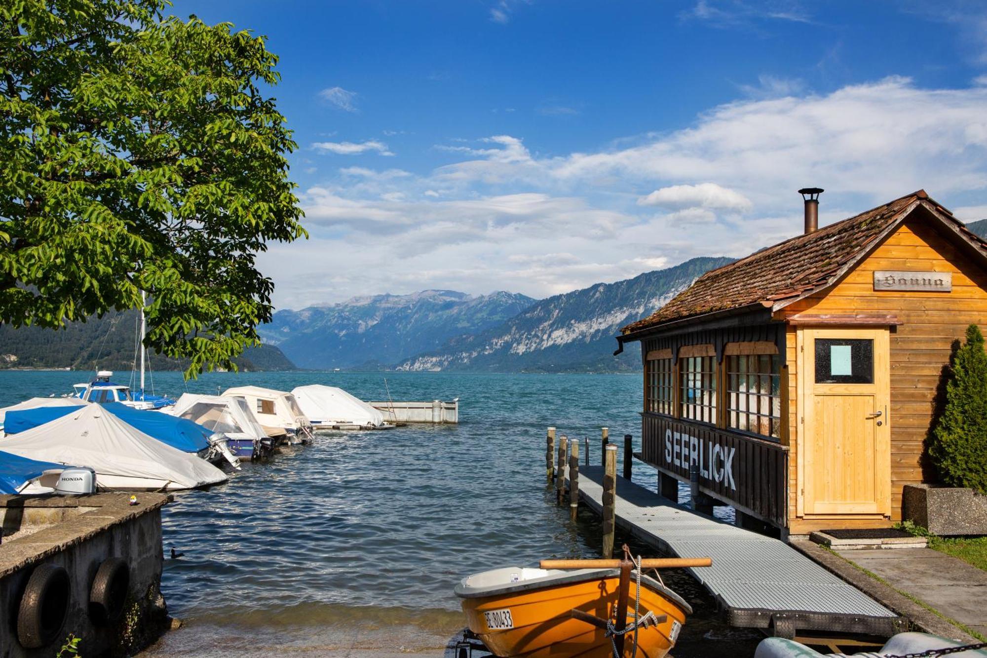 Strandhotel Seeblick Faulensee Dış mekan fotoğraf