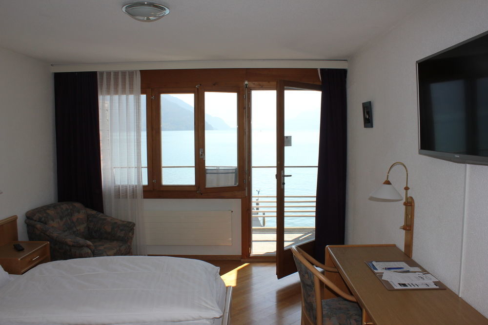 Strandhotel Seeblick Faulensee Dış mekan fotoğraf