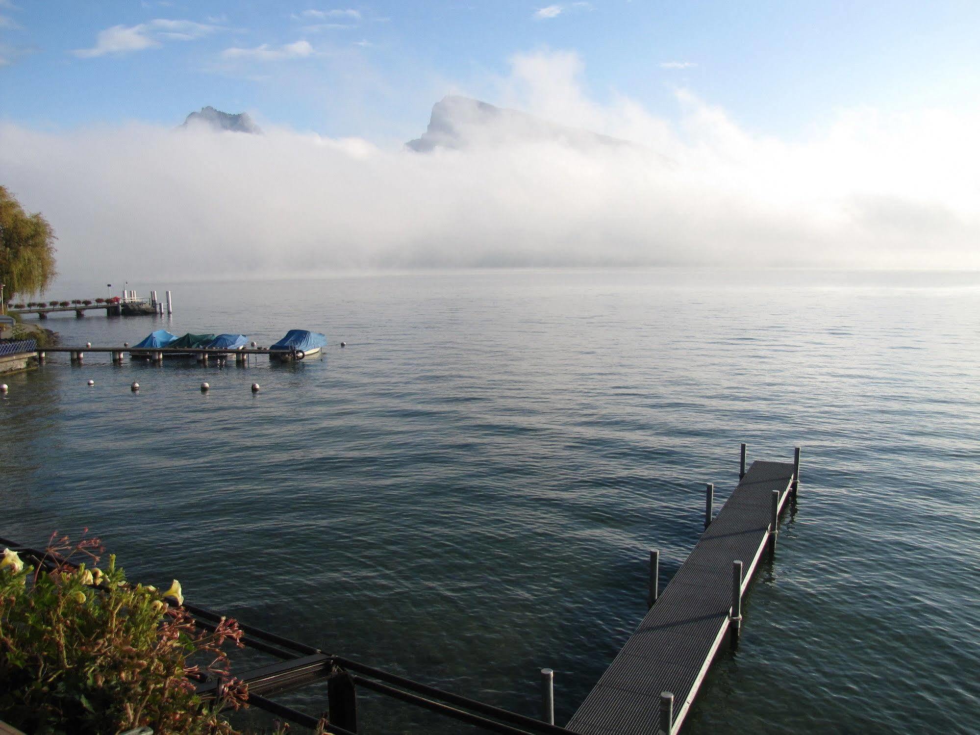 Strandhotel Seeblick Faulensee Dış mekan fotoğraf